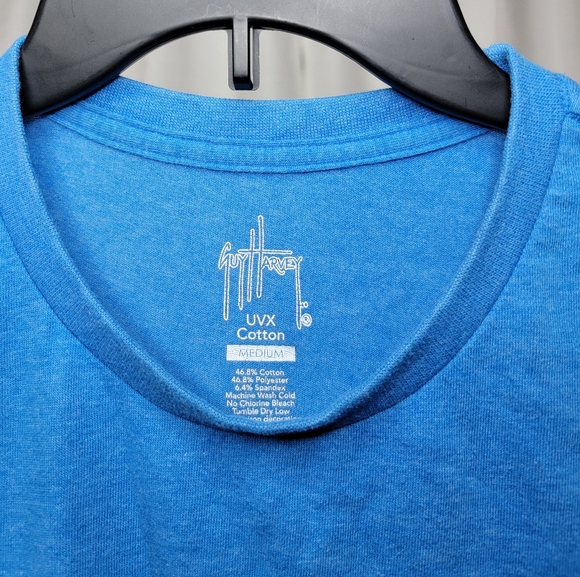 Blue Guy Harvey shirt with fish on back - Picture 3 of 3